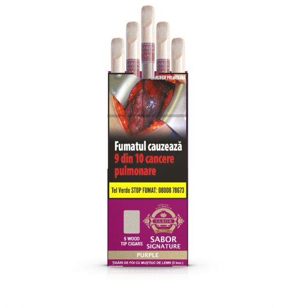 Sabor Signature Wood Tip Cigar Purple (vin rosu) (5) 